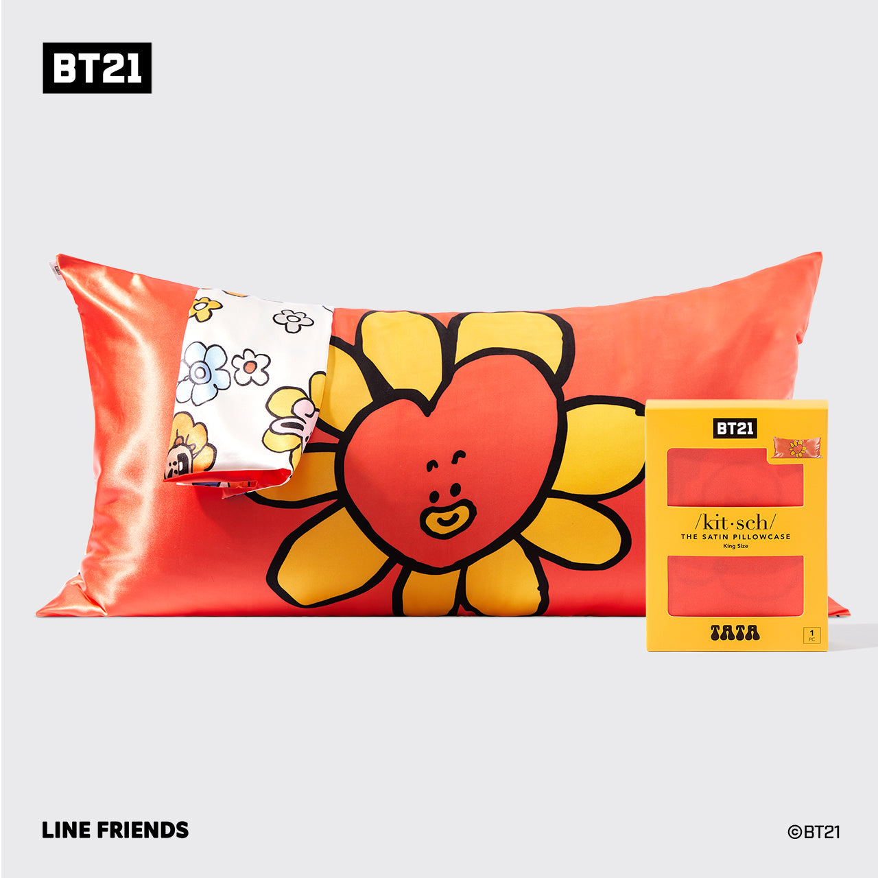 Funda de almohada King Kitsch x BT21 - TATA 