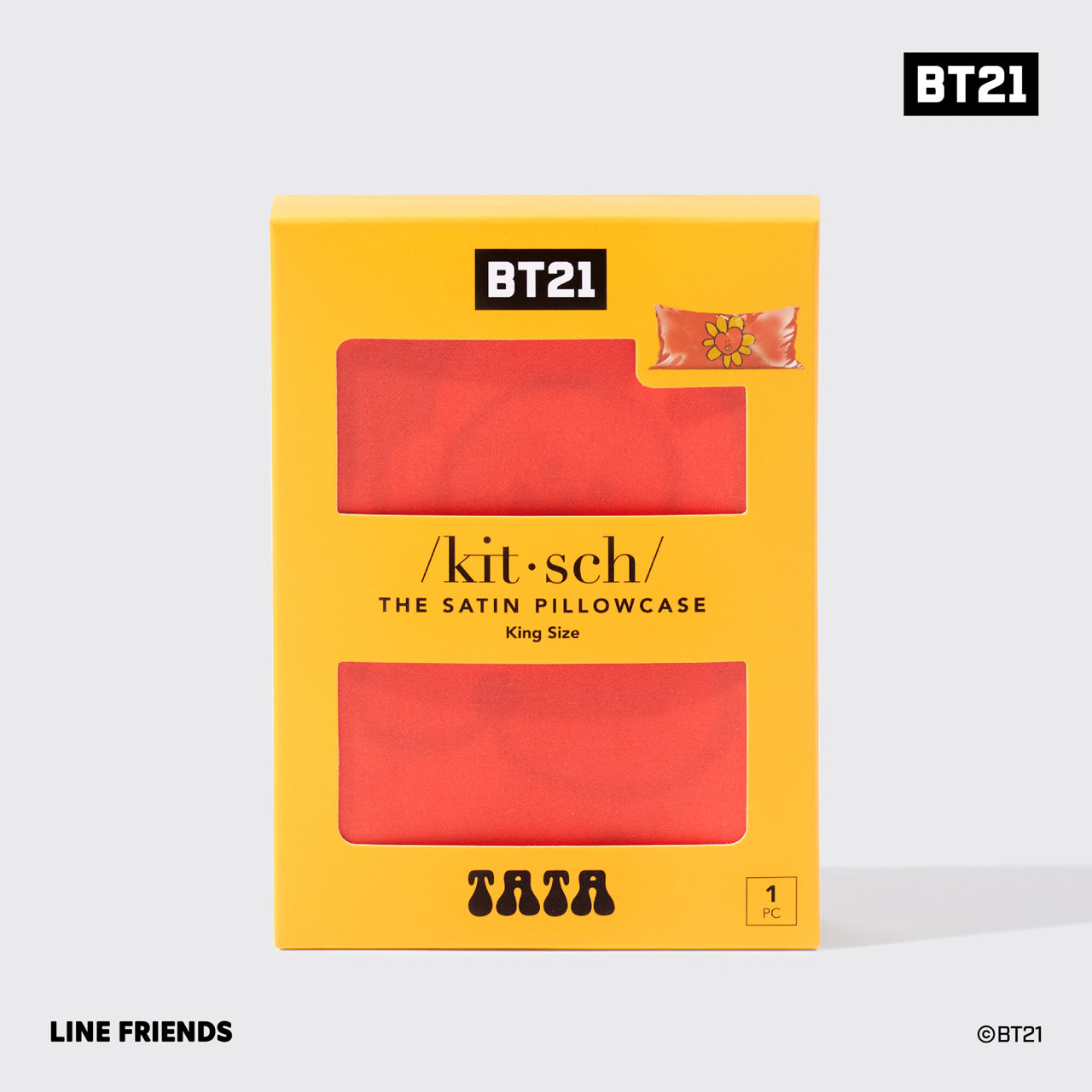 Funda de almohada King Kitsch x BT21 - TATA 