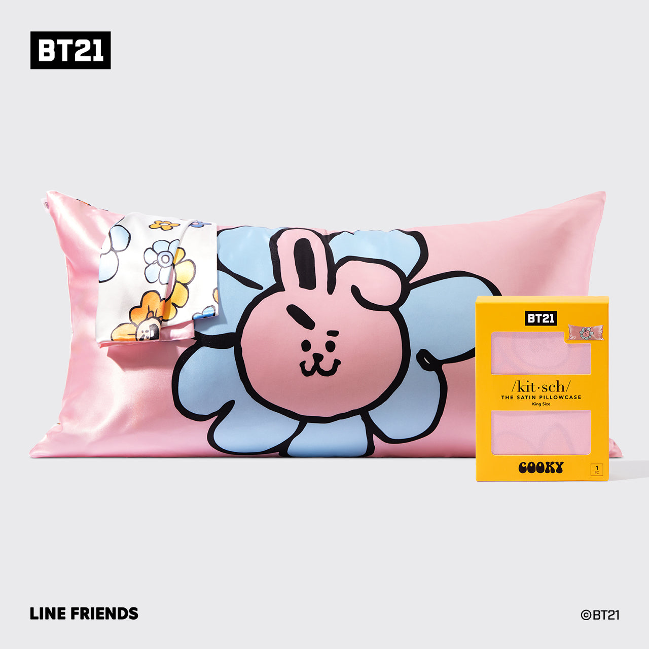 Kitsch x BT21 King-Kissenbezug – COOKY