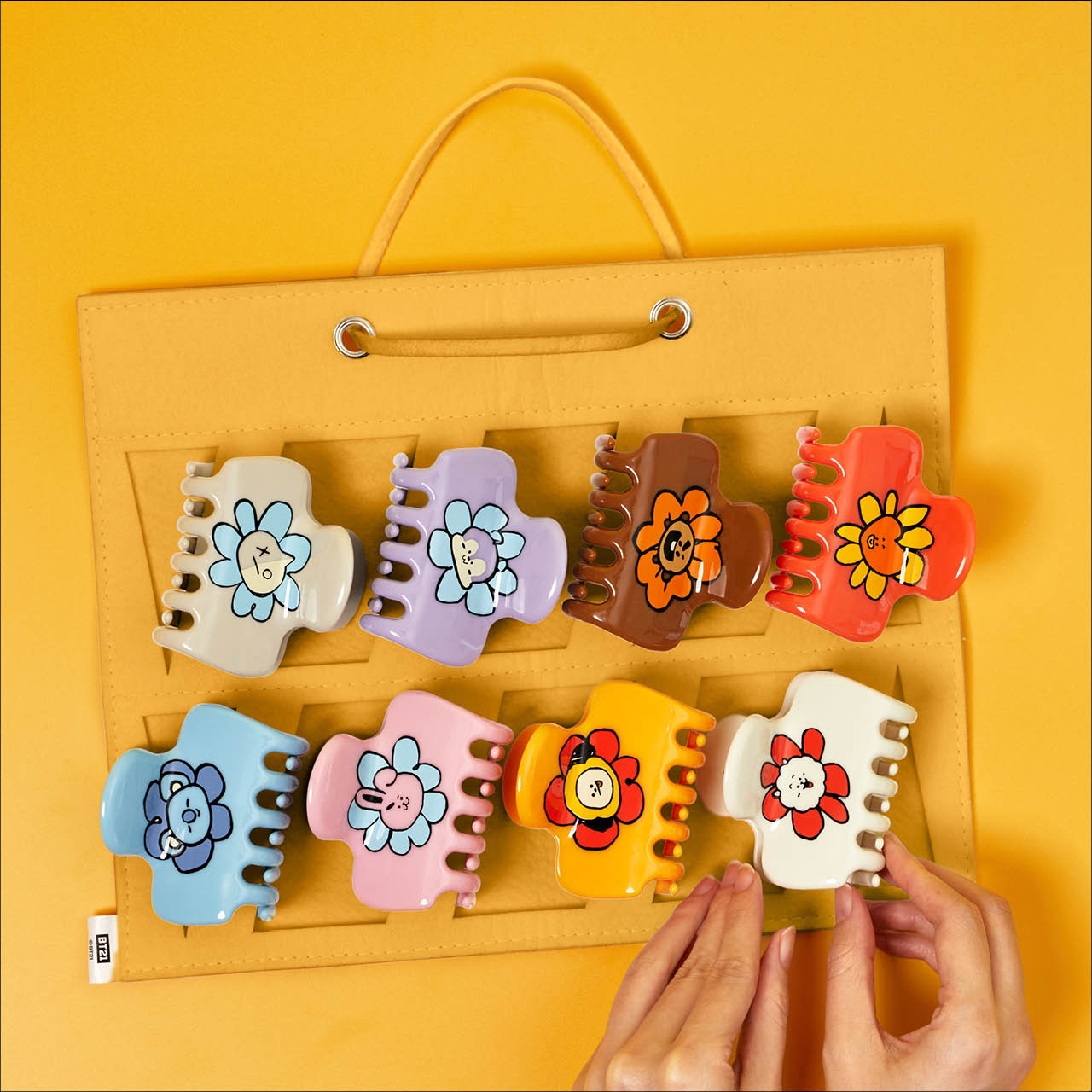 BT21 meets Kitsch Claw Clip Organizer