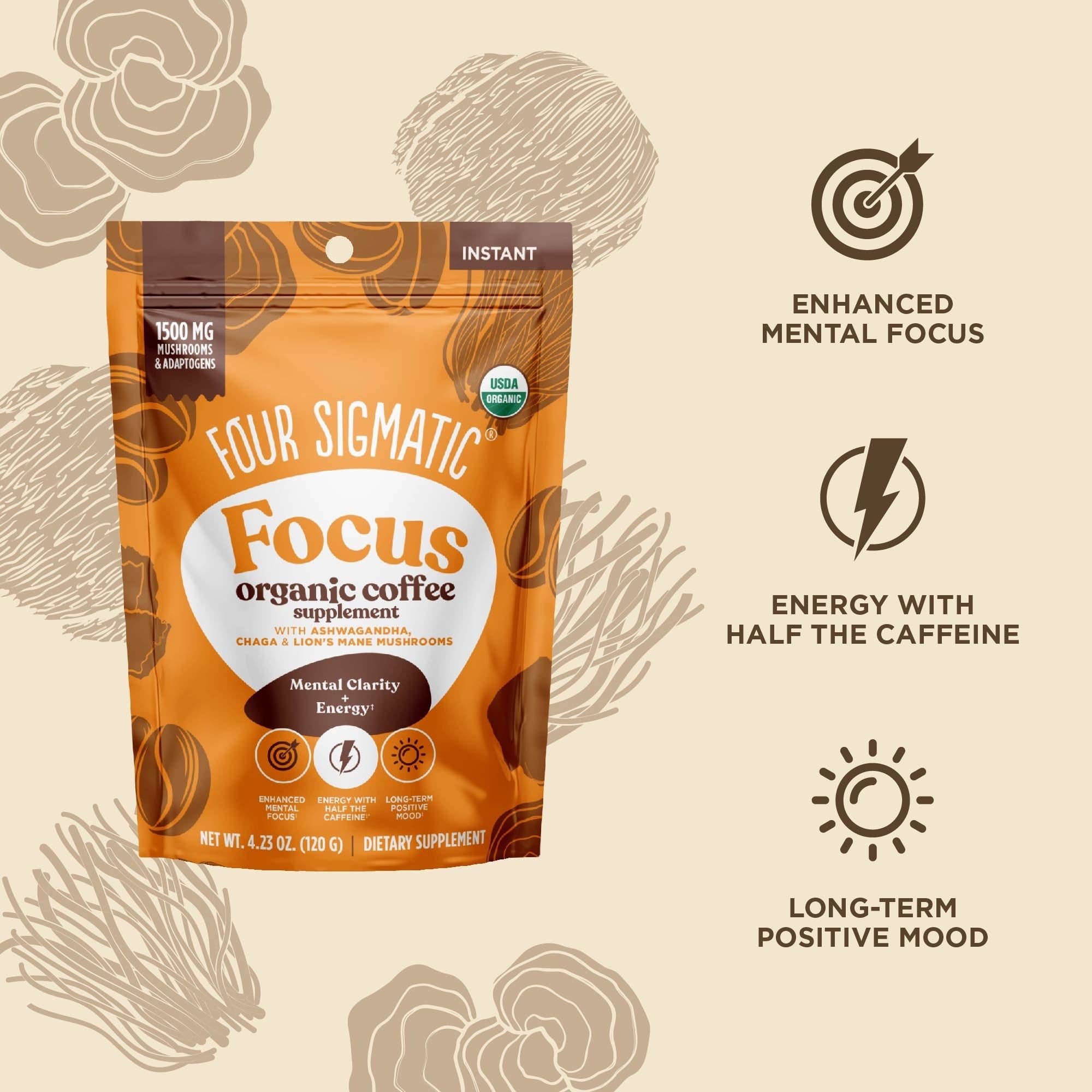 Focus Instant Coffee, 30 Servings