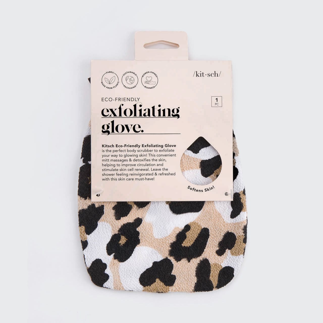 Guante exfoliante - Leopardo