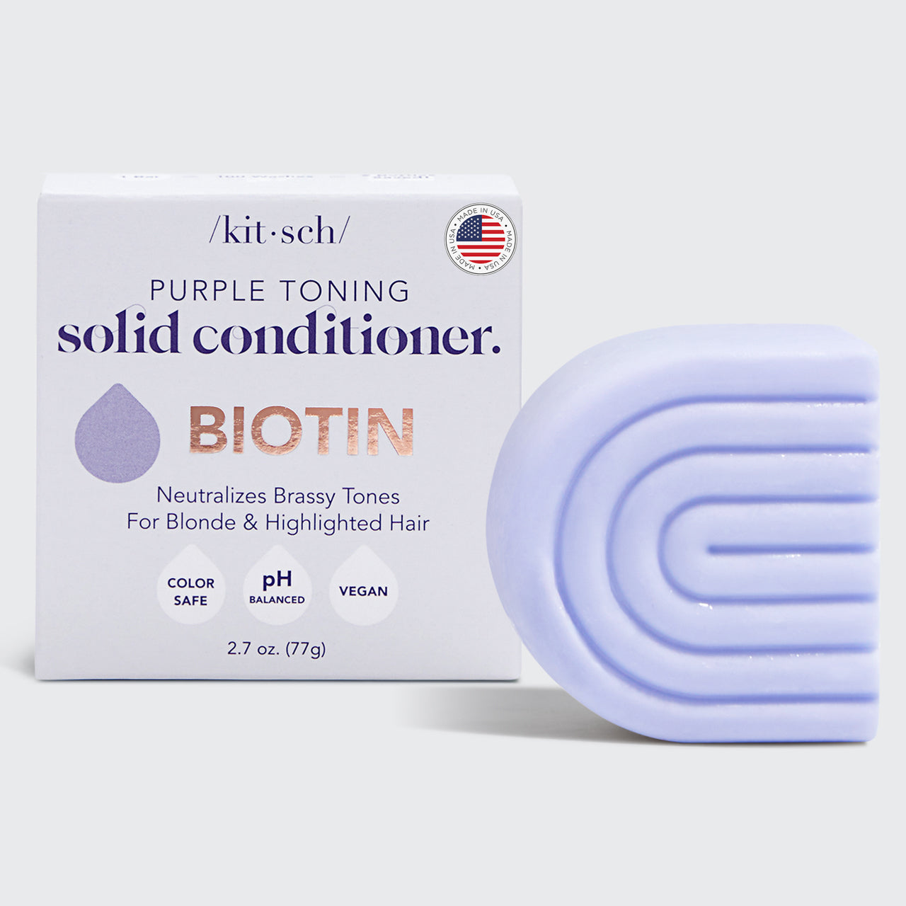 Lila Toning Conditioner Bar für coloriertes und graues Haar