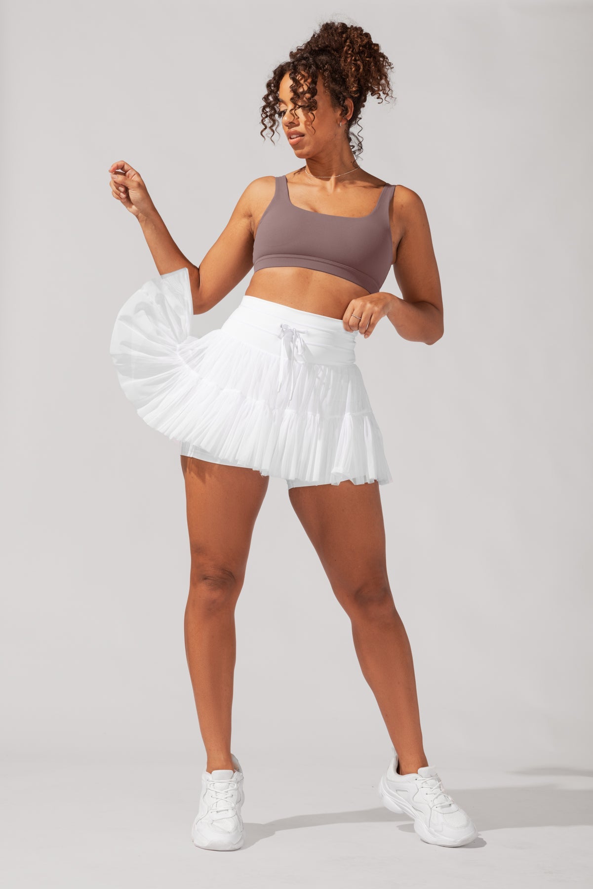 Pirouette Skort - Cooles Weiß 