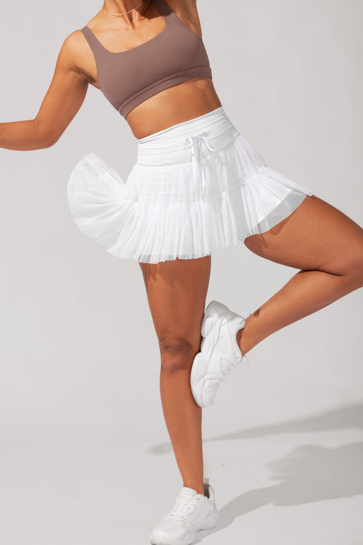 Pirouette Skort - Cooles Weiß 