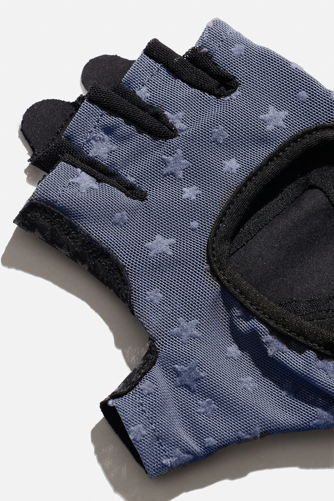 Luxe Mesh-Trainingshandschuhe - Navy Stars