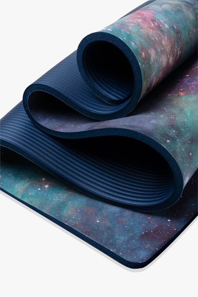 Esterilla de yoga de gamuza vegana CloudCushion - Cool Cosmos 0,5" de grosor