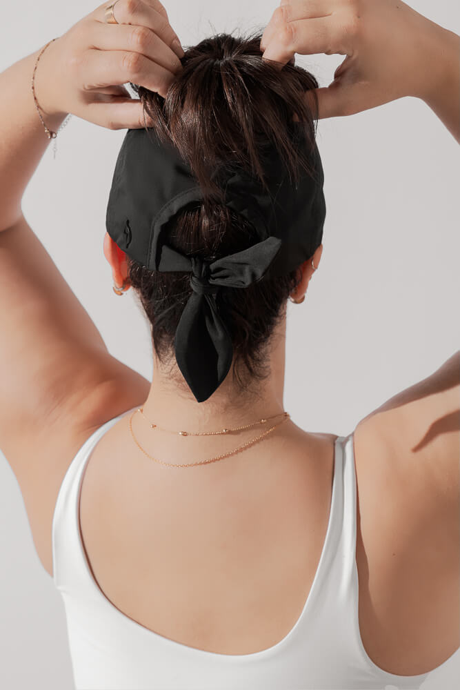 Go with the Bow High Pony Cap - Structured