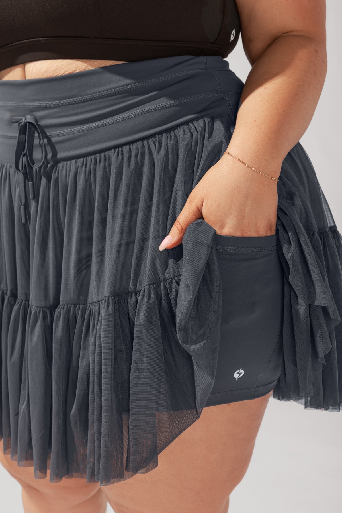 Pirouette Skort - Rauchgrau 