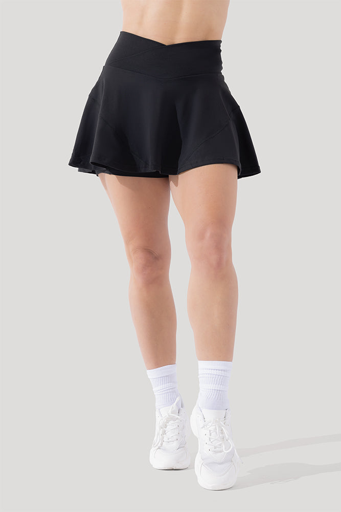 Crisscross Hourglass® Twirl Skort - Schwarz