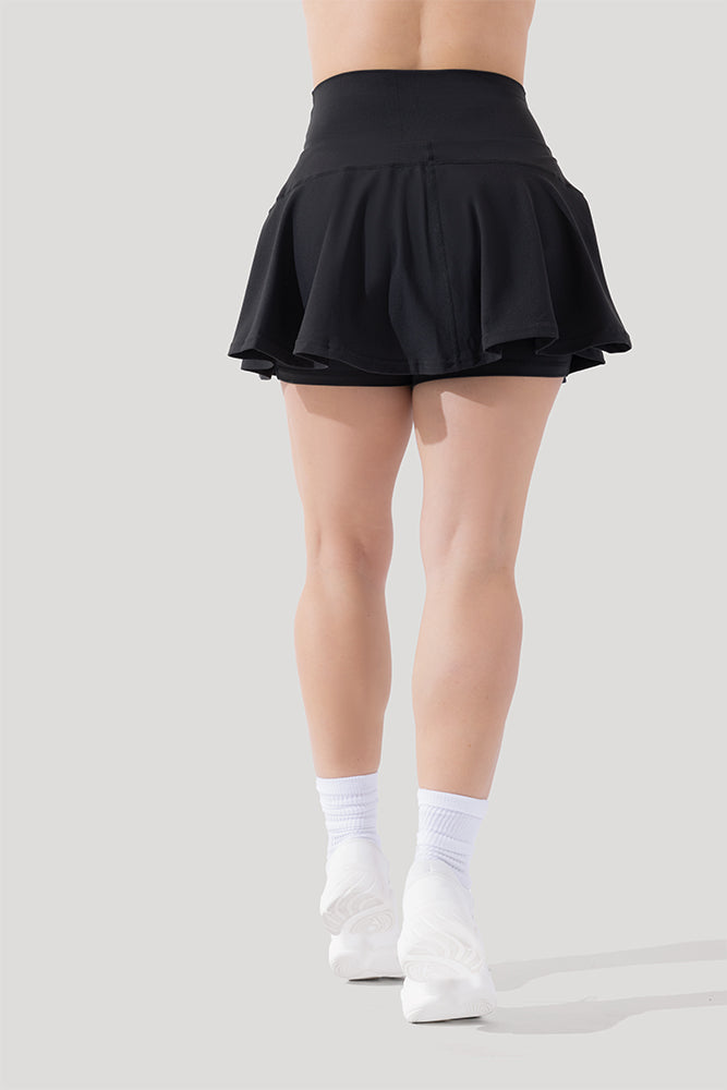 Crisscross Hourglass® Twirl Skort - Schwarz