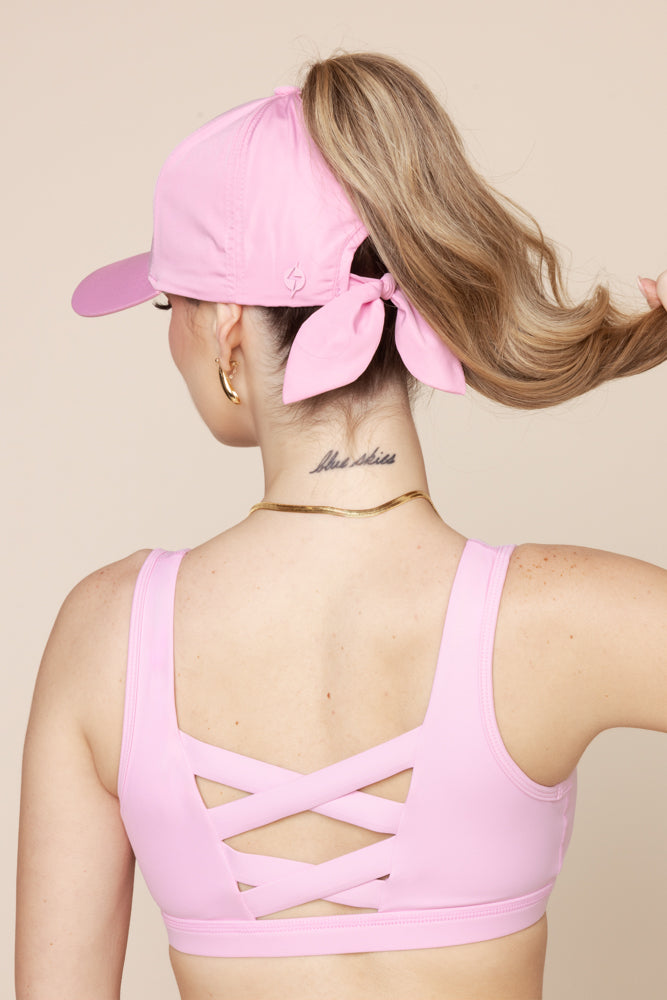 Go with the Bow High Pony Cap - Structured