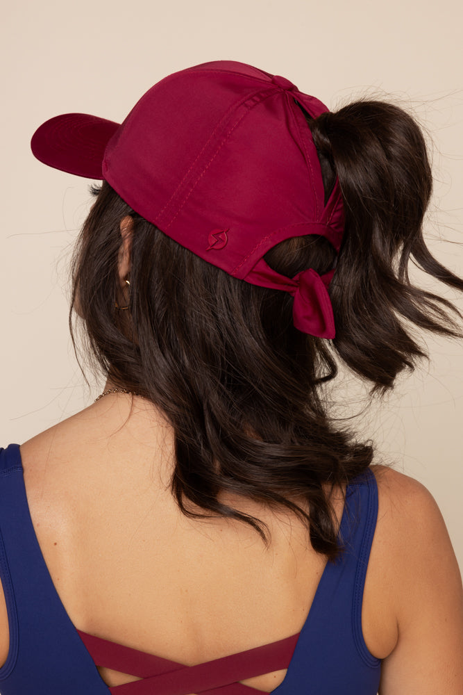 Go with the Bow High Pony Cap - Structured