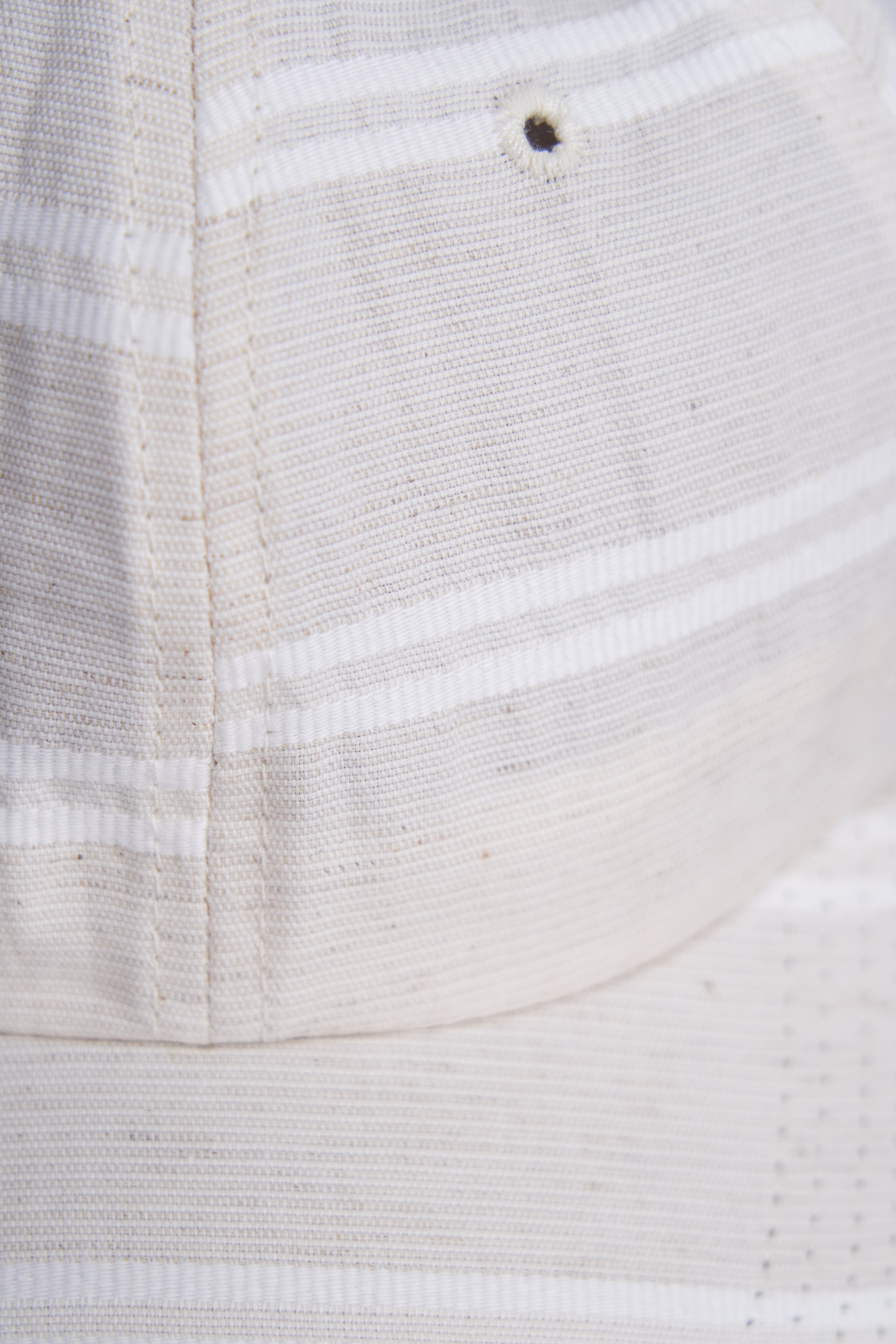 Gorra de 6 paneles - Lino japonés - BALLPARK WHITE STRIPE