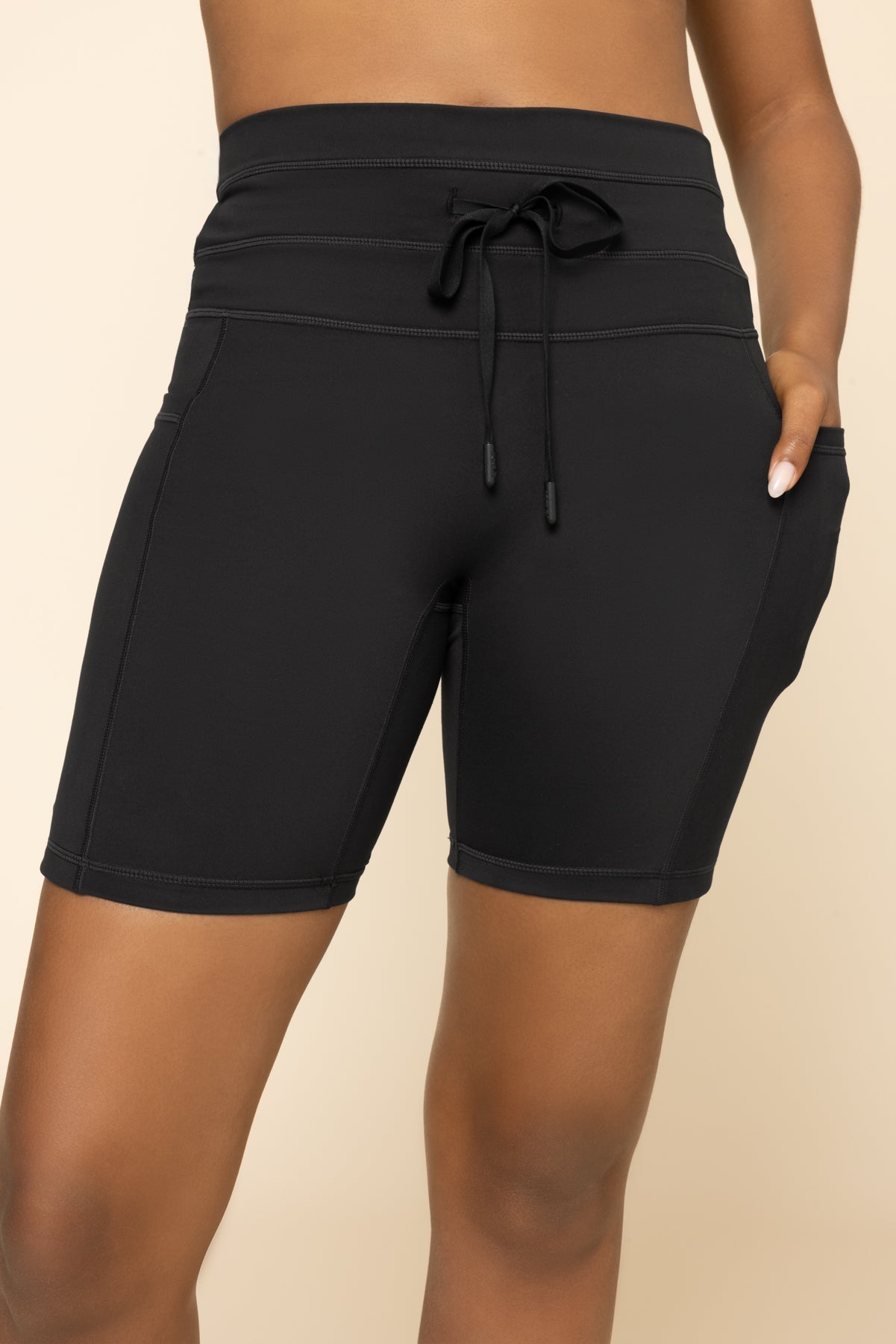 Cargo-Bikershorts - Schwarz