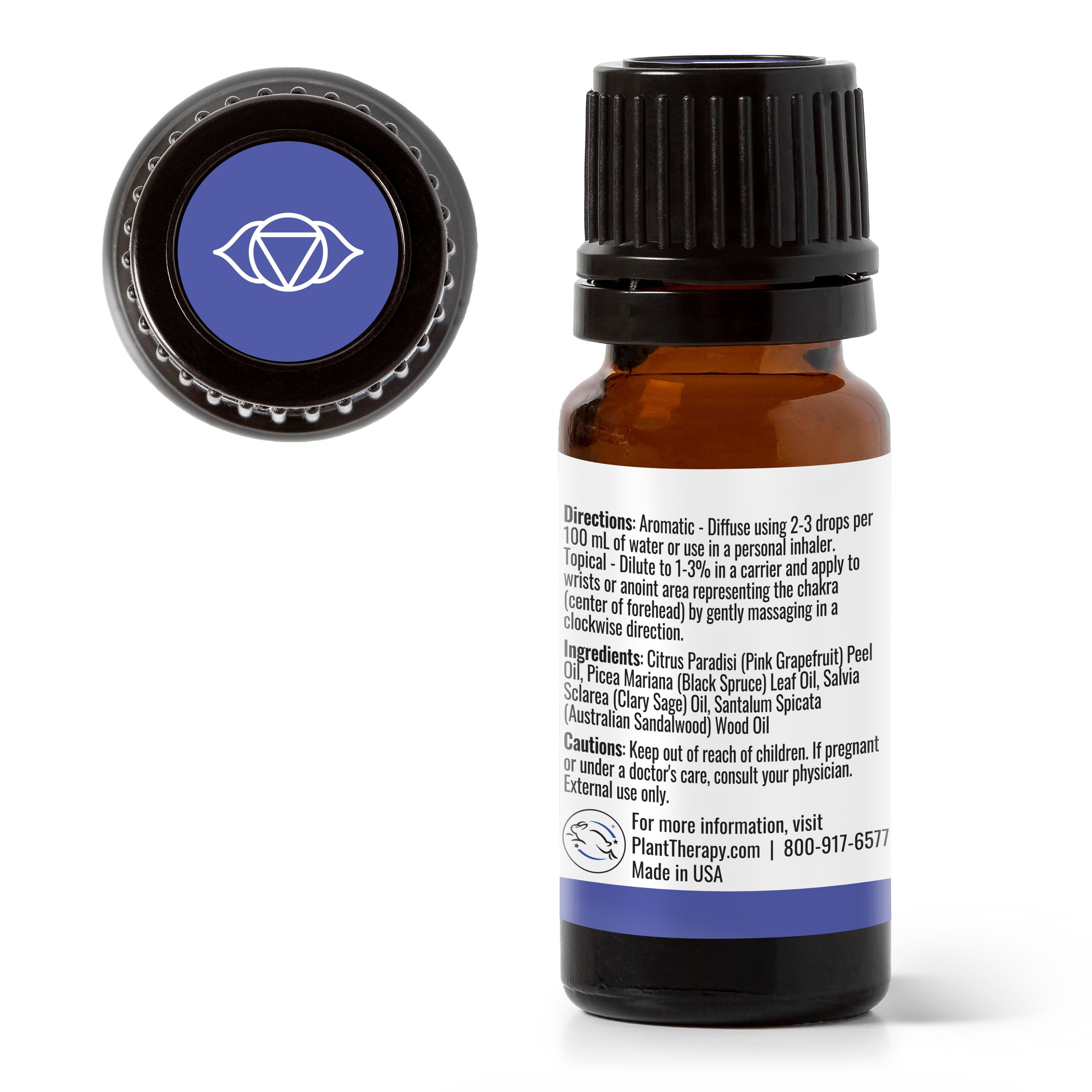 Aceite esencial Clear Intuition (Chakra del entrecejo) 10 ml