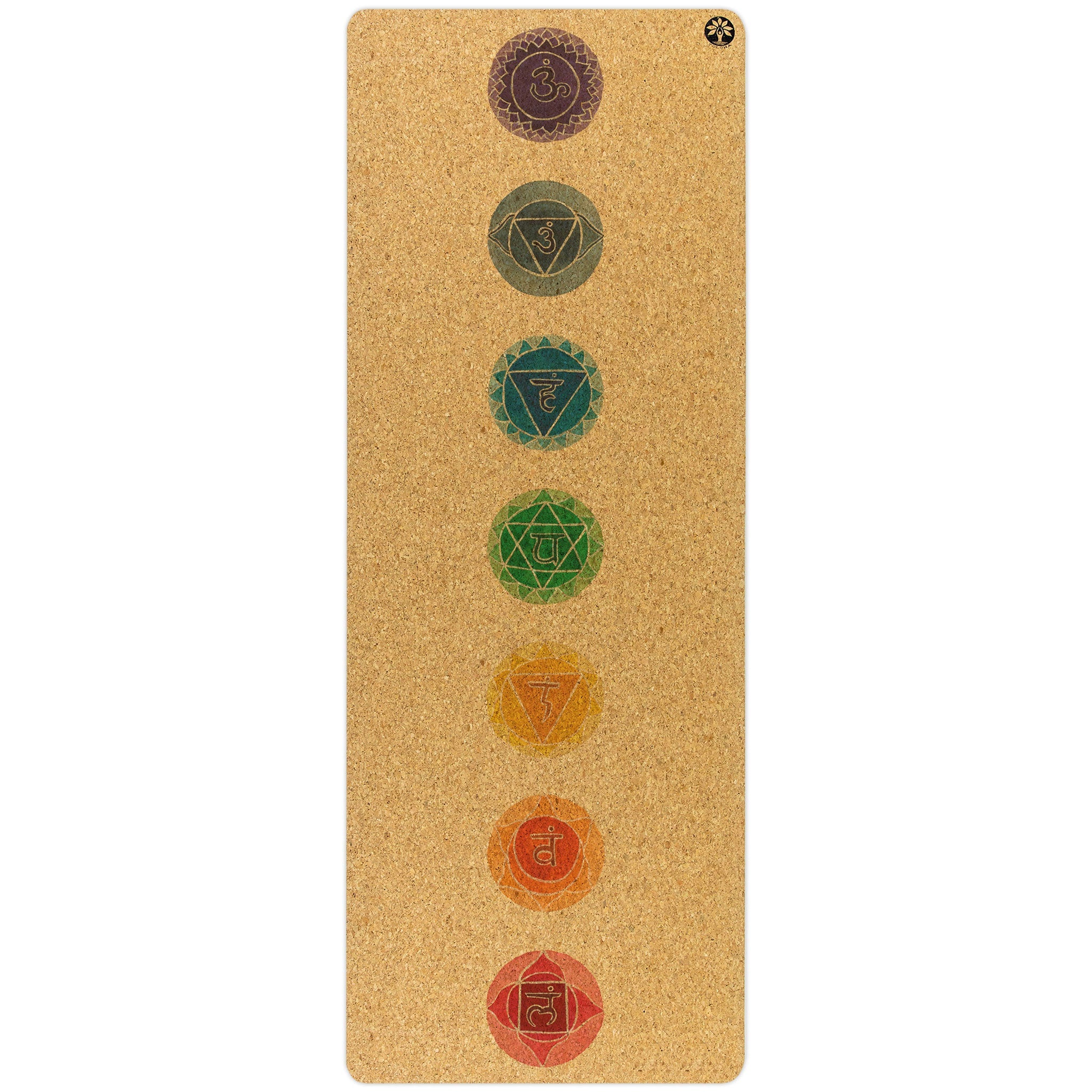 Esterilla de yoga de corcho original Chakras