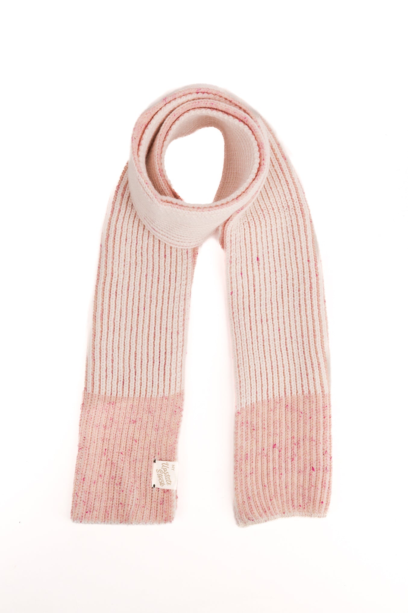 Cherry Blossom Tweed Ragg Wool Scarf