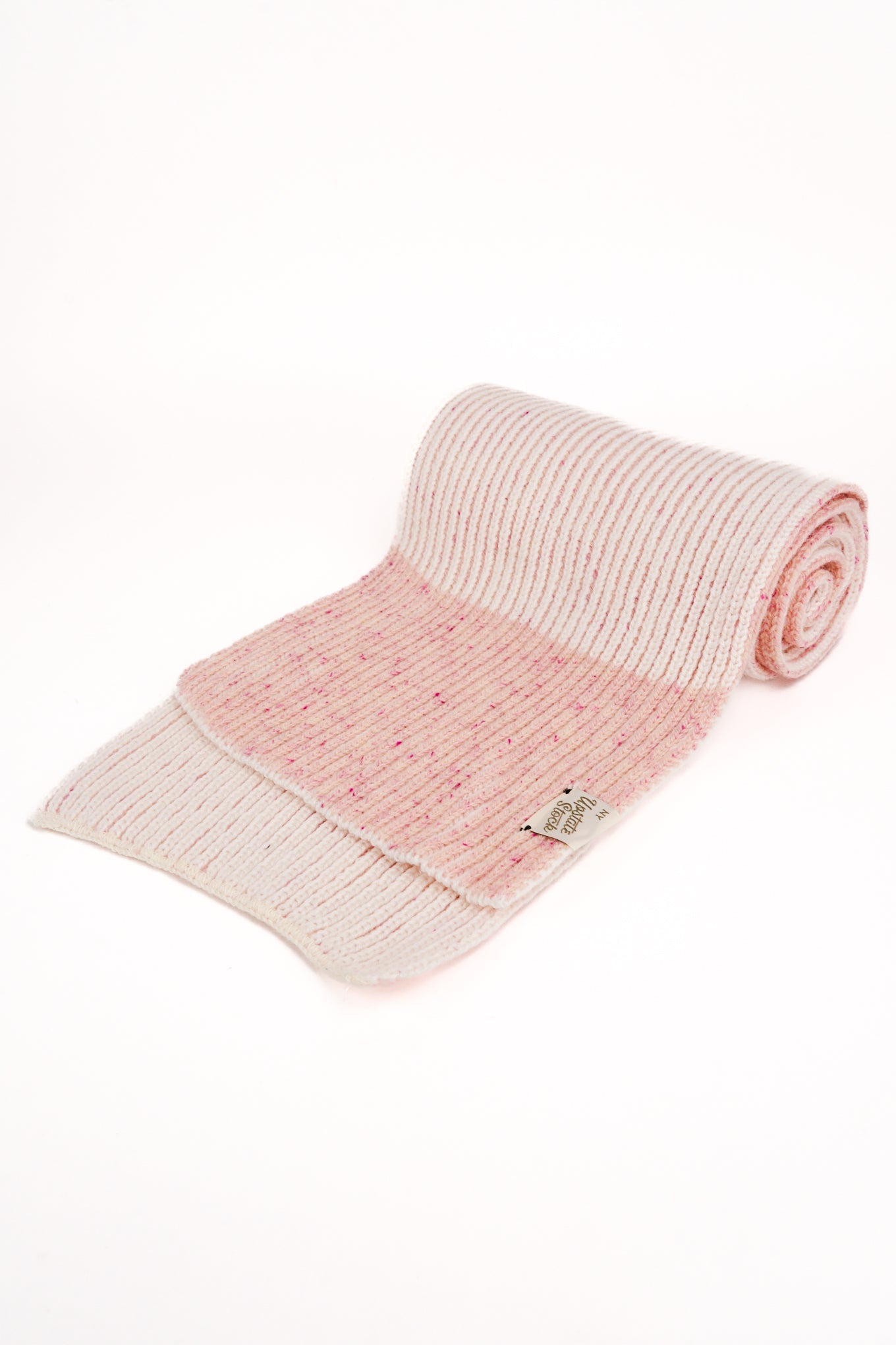 Cherry Blossom Tweed Ragg Wool Scarf