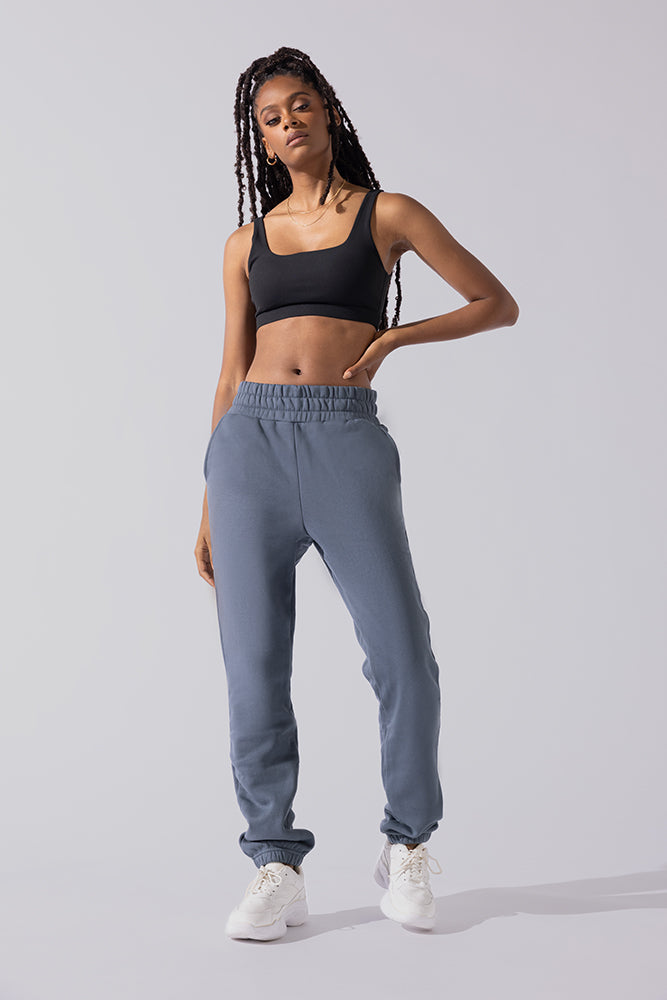 Cloud Rollover Jogginghose - Denim Blau 