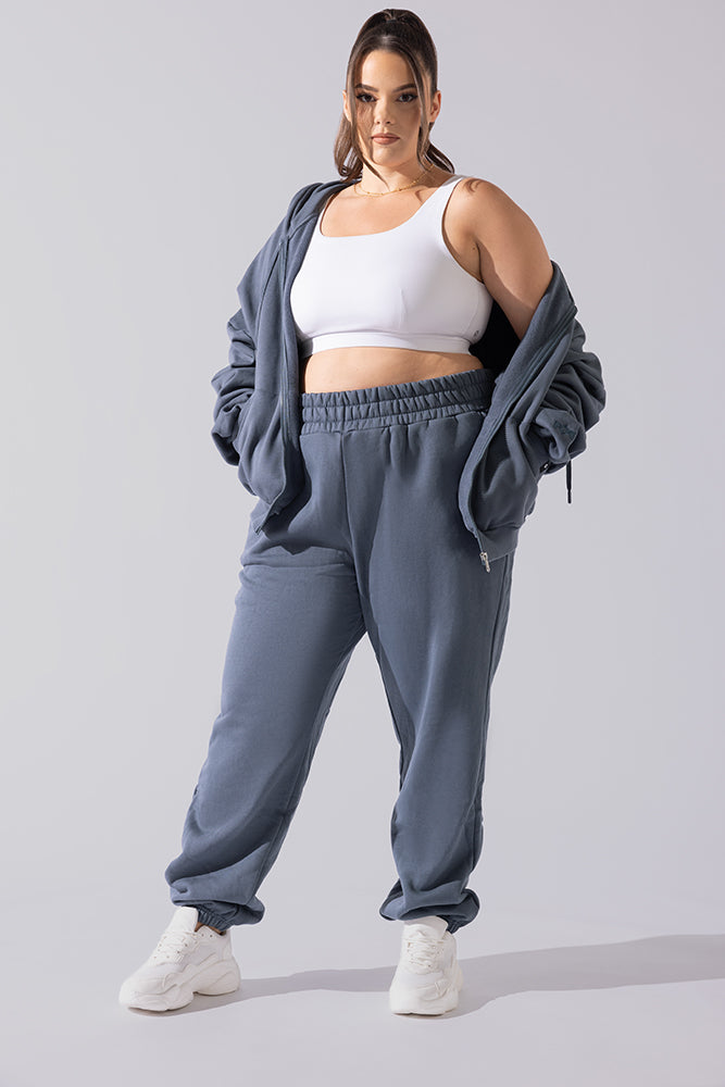 Cloud Rollover Jogginghose - Denim Blau 