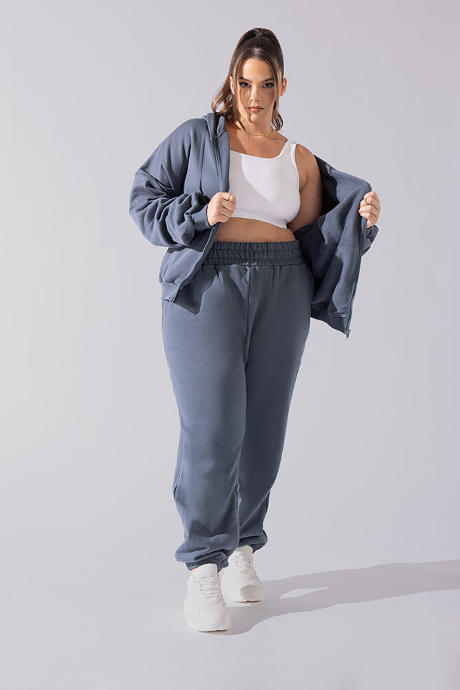 Cloud Rollover Jogginghose - Denim Blau 