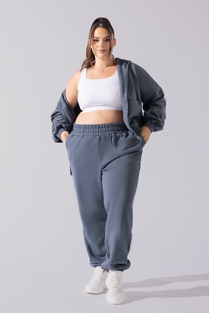 Cloud Rollover Jogginghose - Denim Blau 