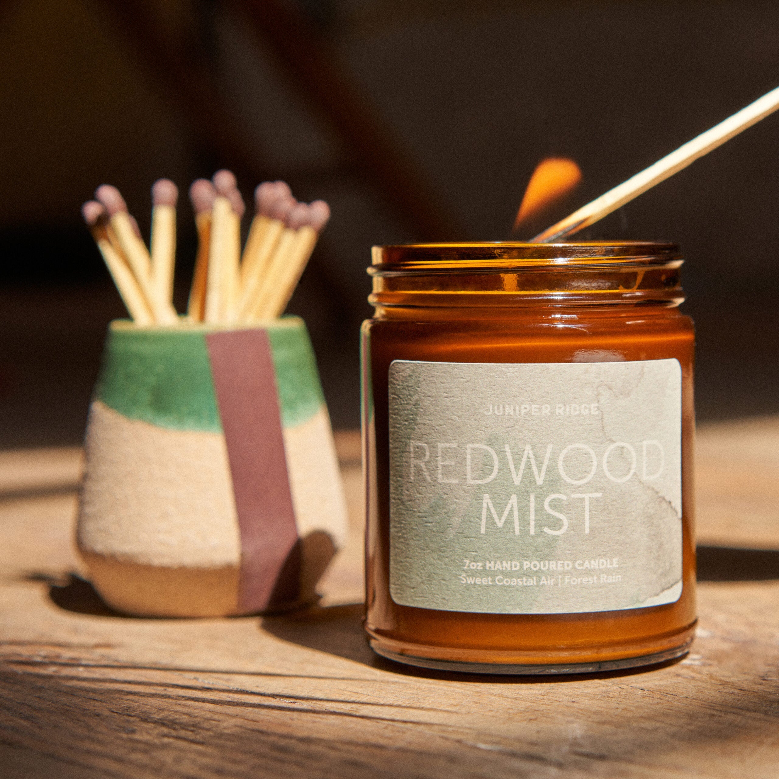 Redwood Mist Essential Oil Candle