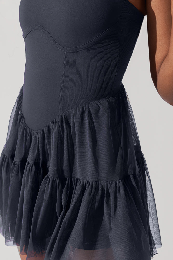 Korsett-Pirouette-Kleid - Smoky Navy