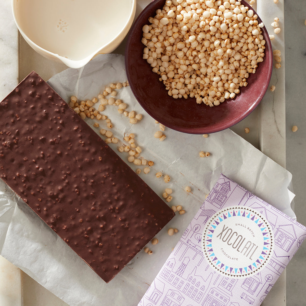 Crackle & Crunch Quinoa Chocolate Bar