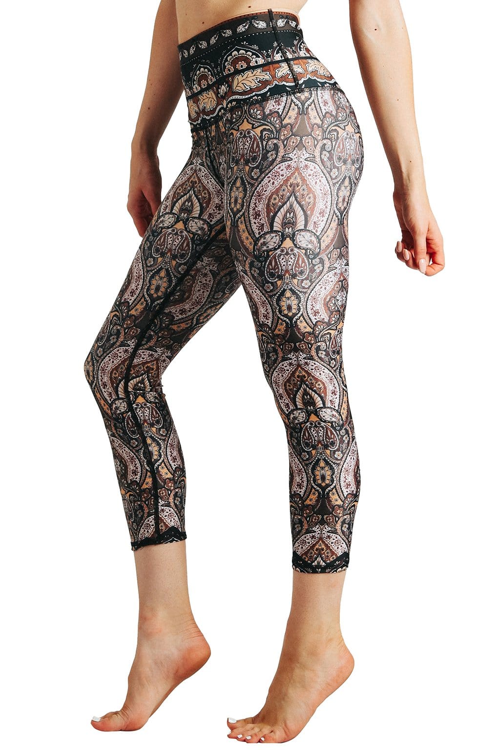 Espresso Yourself Printed Yoga Crops