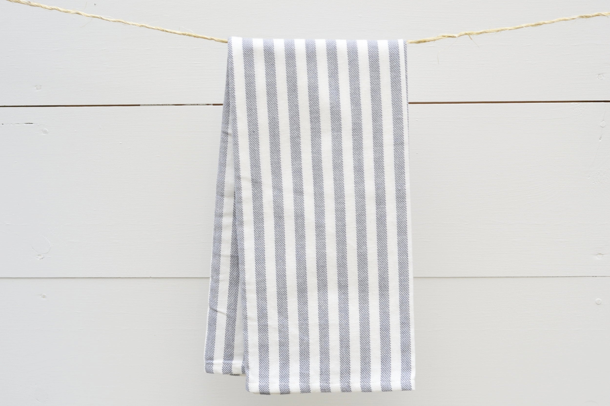 Blue French Stripe Dish Towel