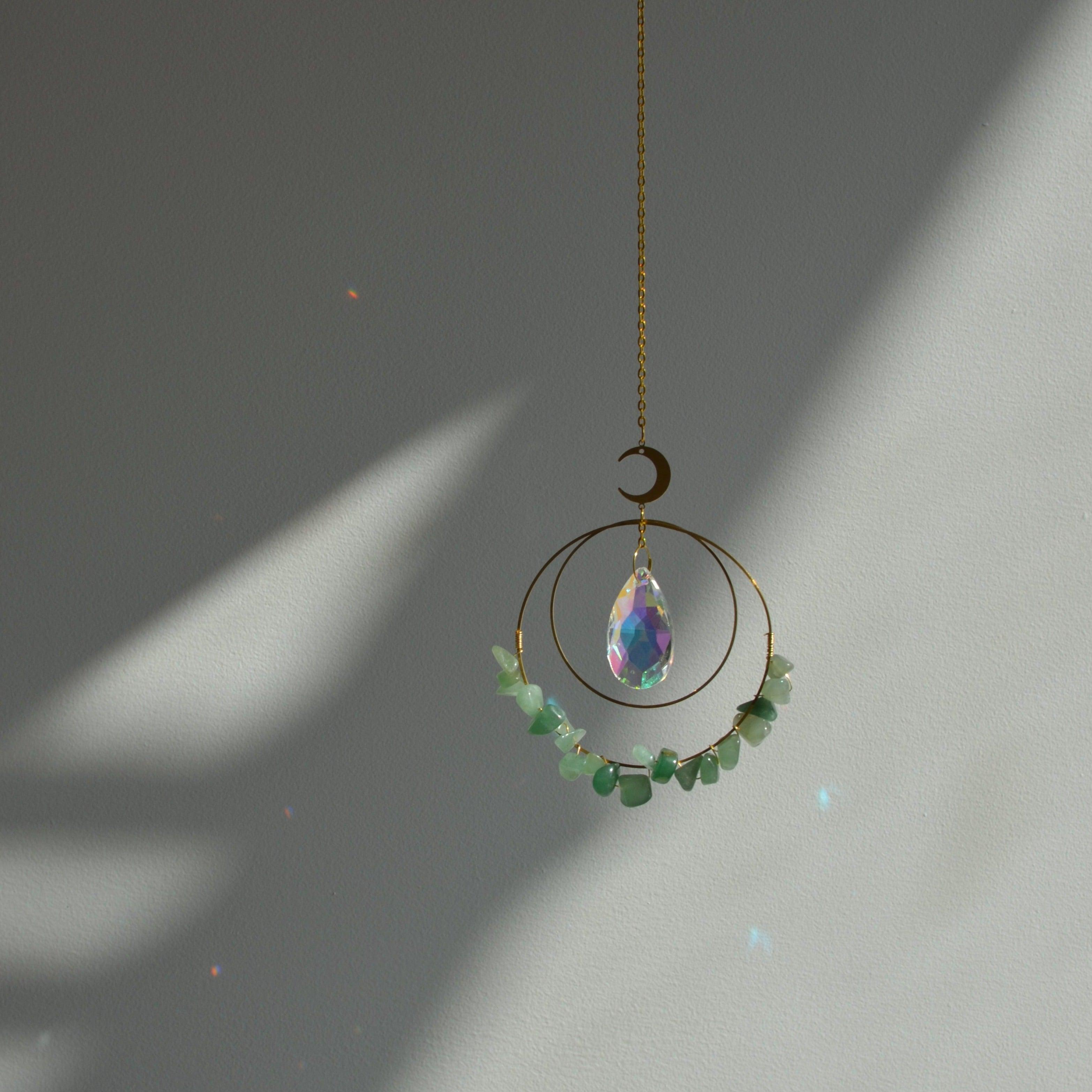 Aventurine & Crystal Suncatcher