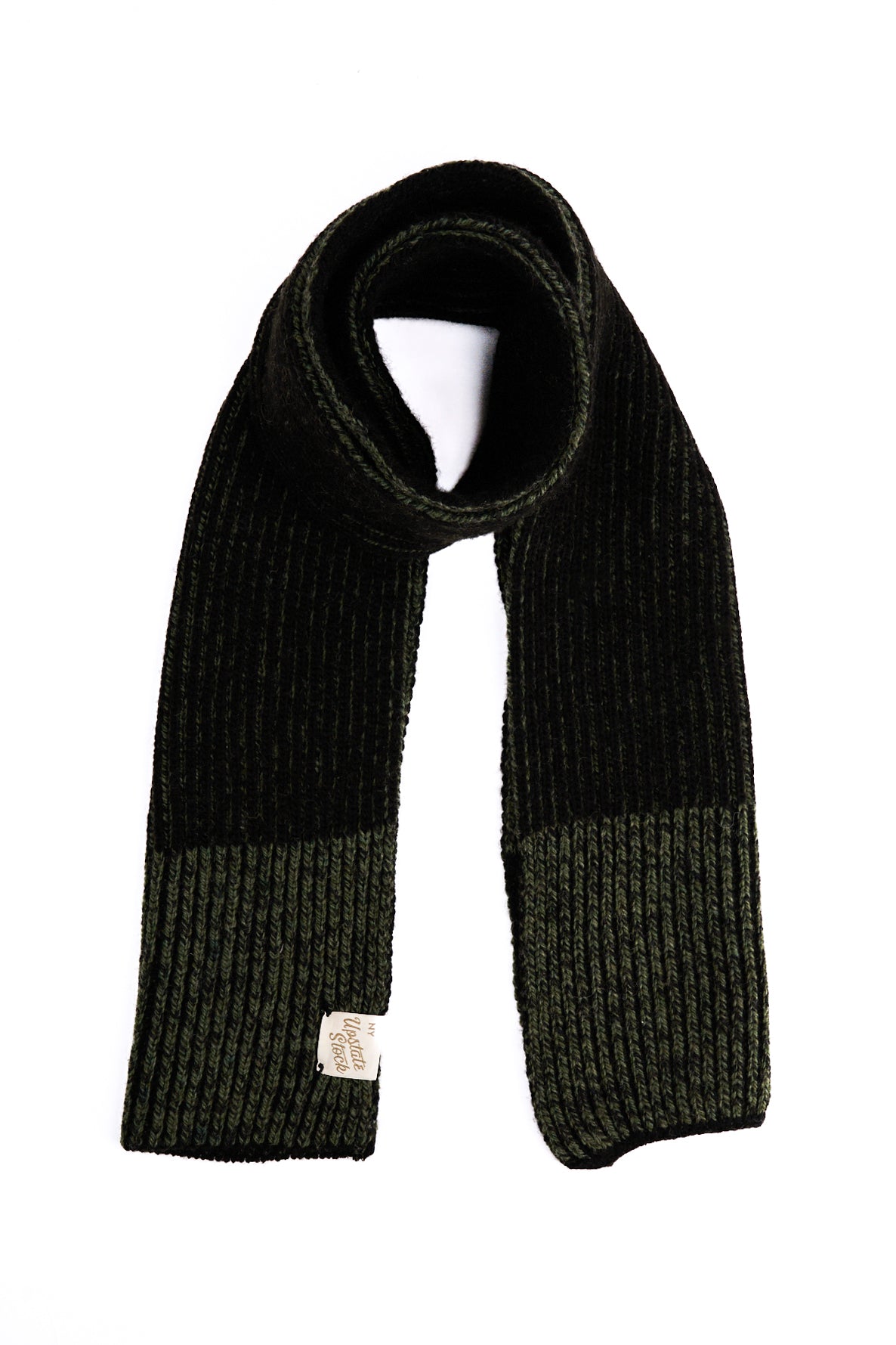 Dark Melange Ragg Wool Scarf