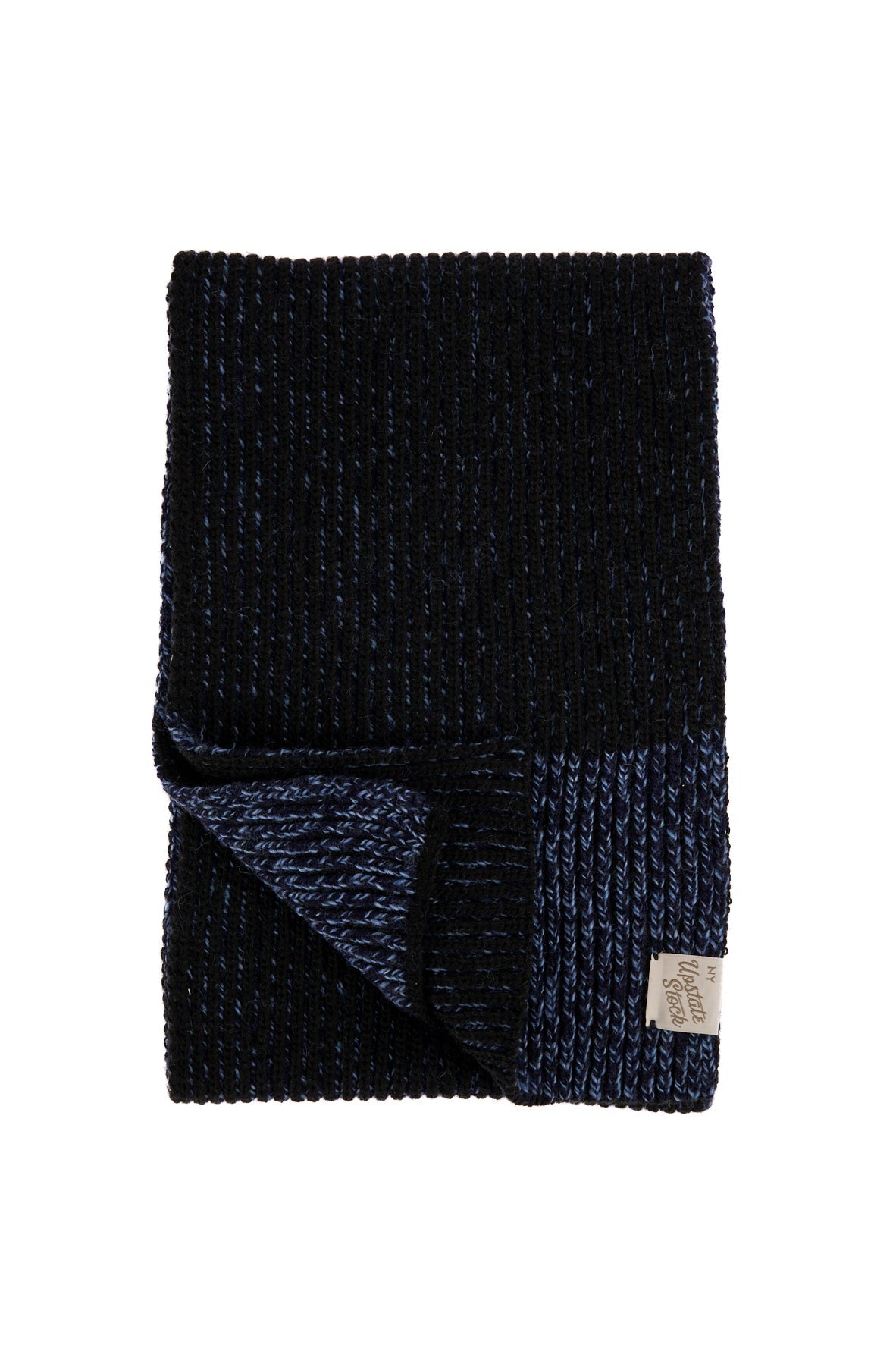 Denim Melange Ragg Wool Scarf