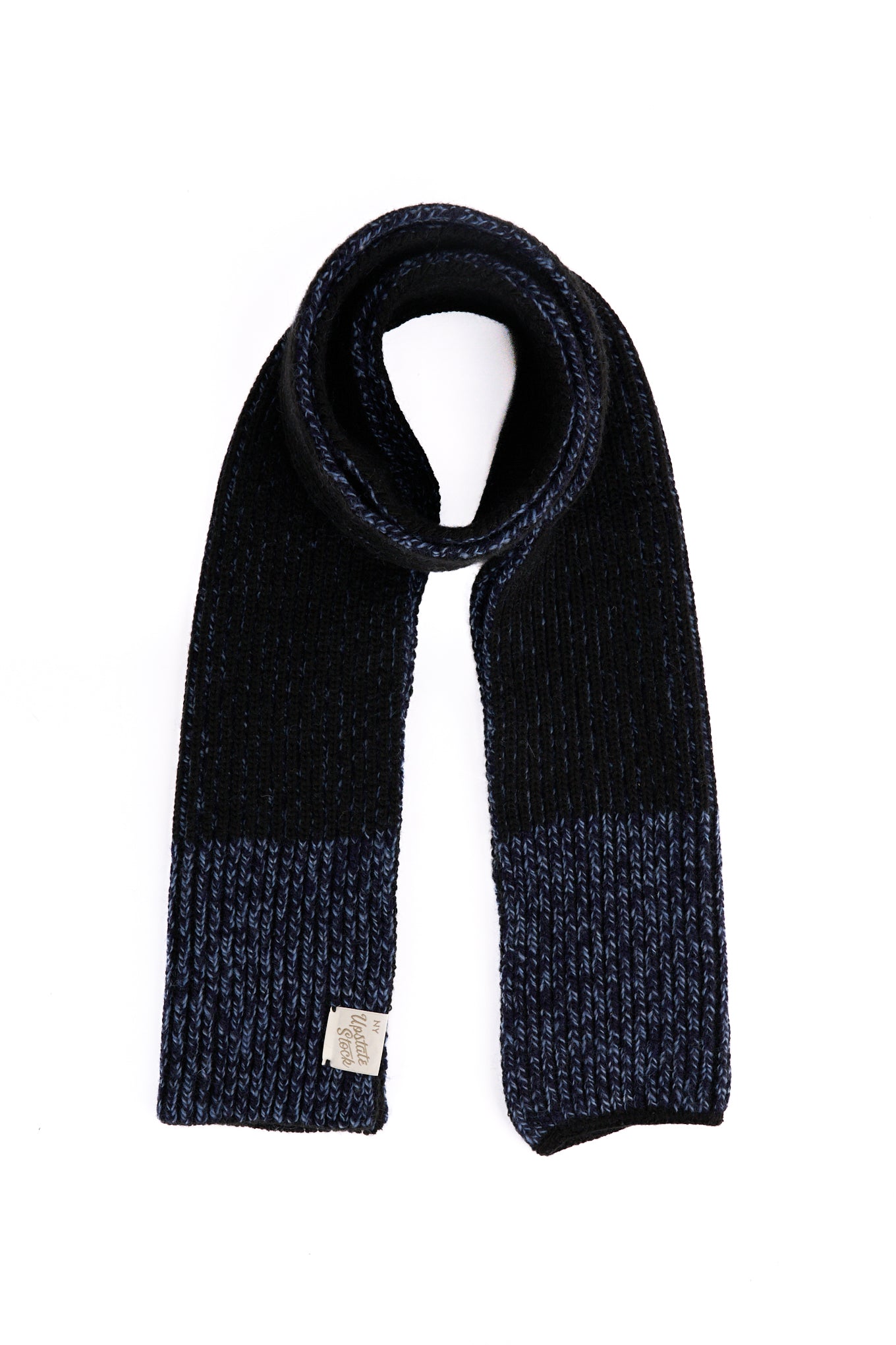 Denim Melange Ragg Wool Scarf