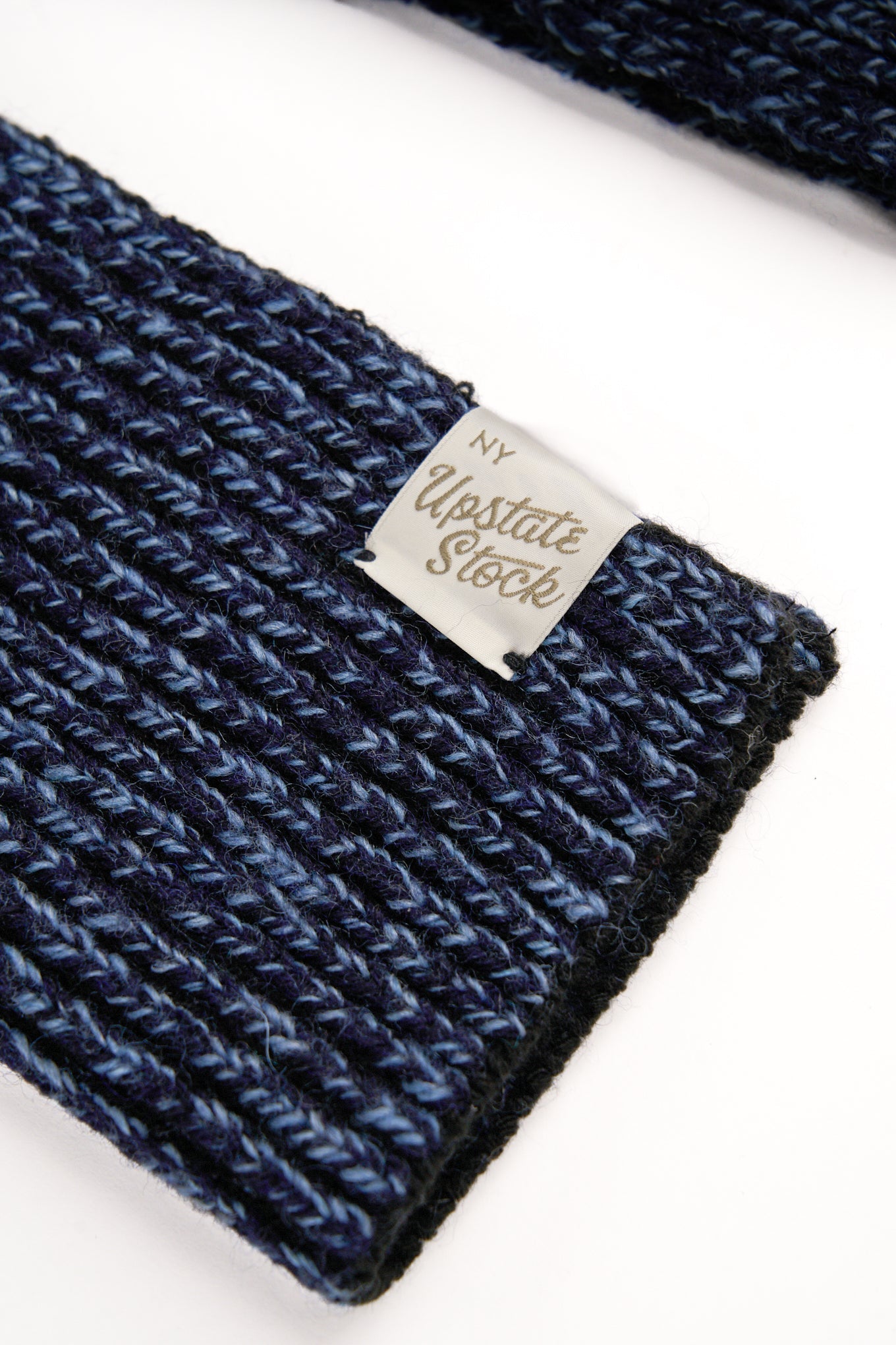 Denim Melange Ragg Wool Scarf