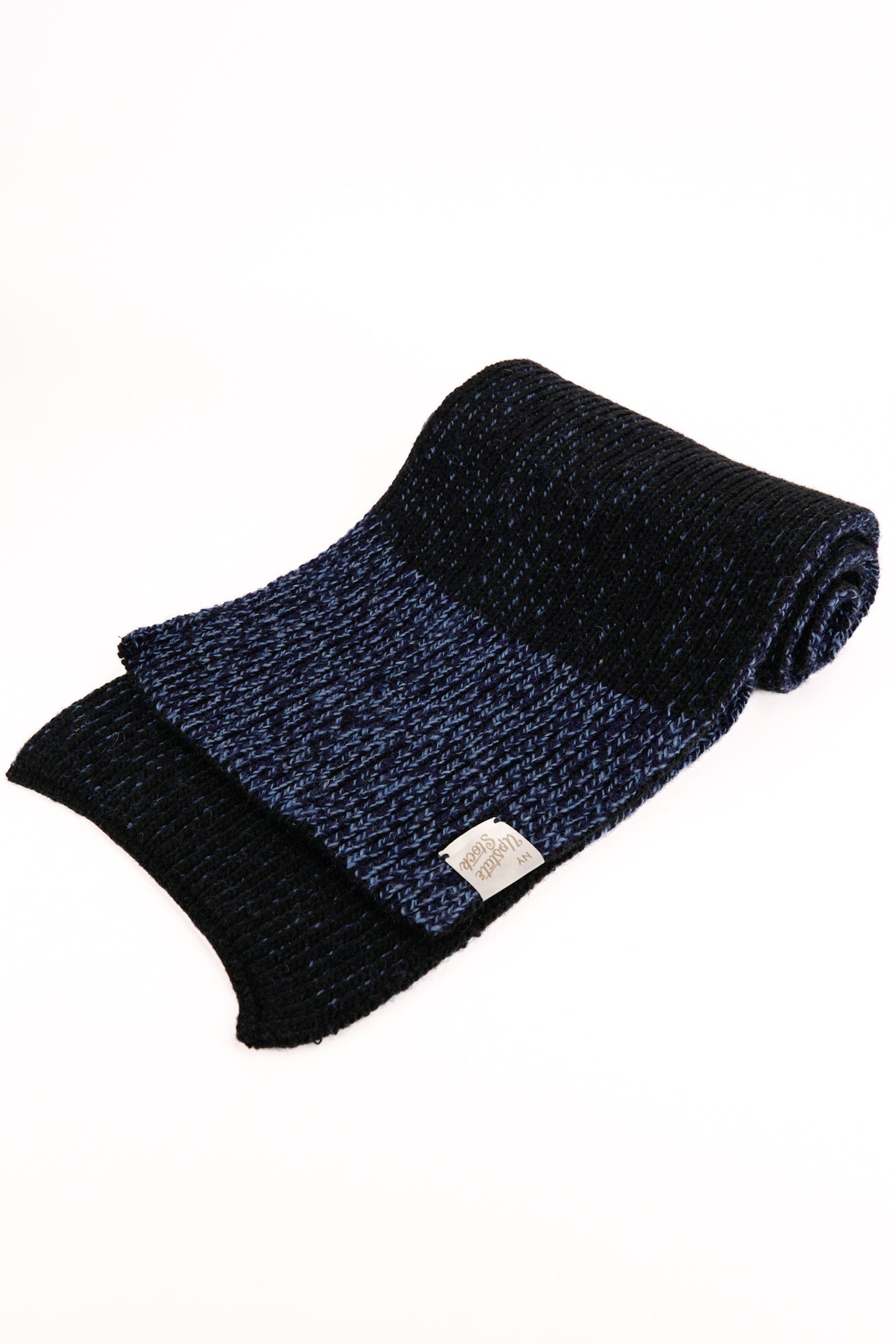 Denim Melange Ragg Wool Scarf