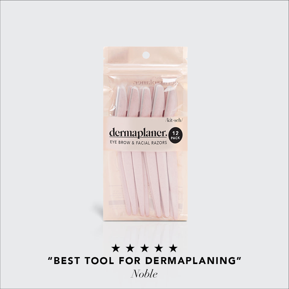 Herramienta de dermaplaning, paquete de 12, color rubor