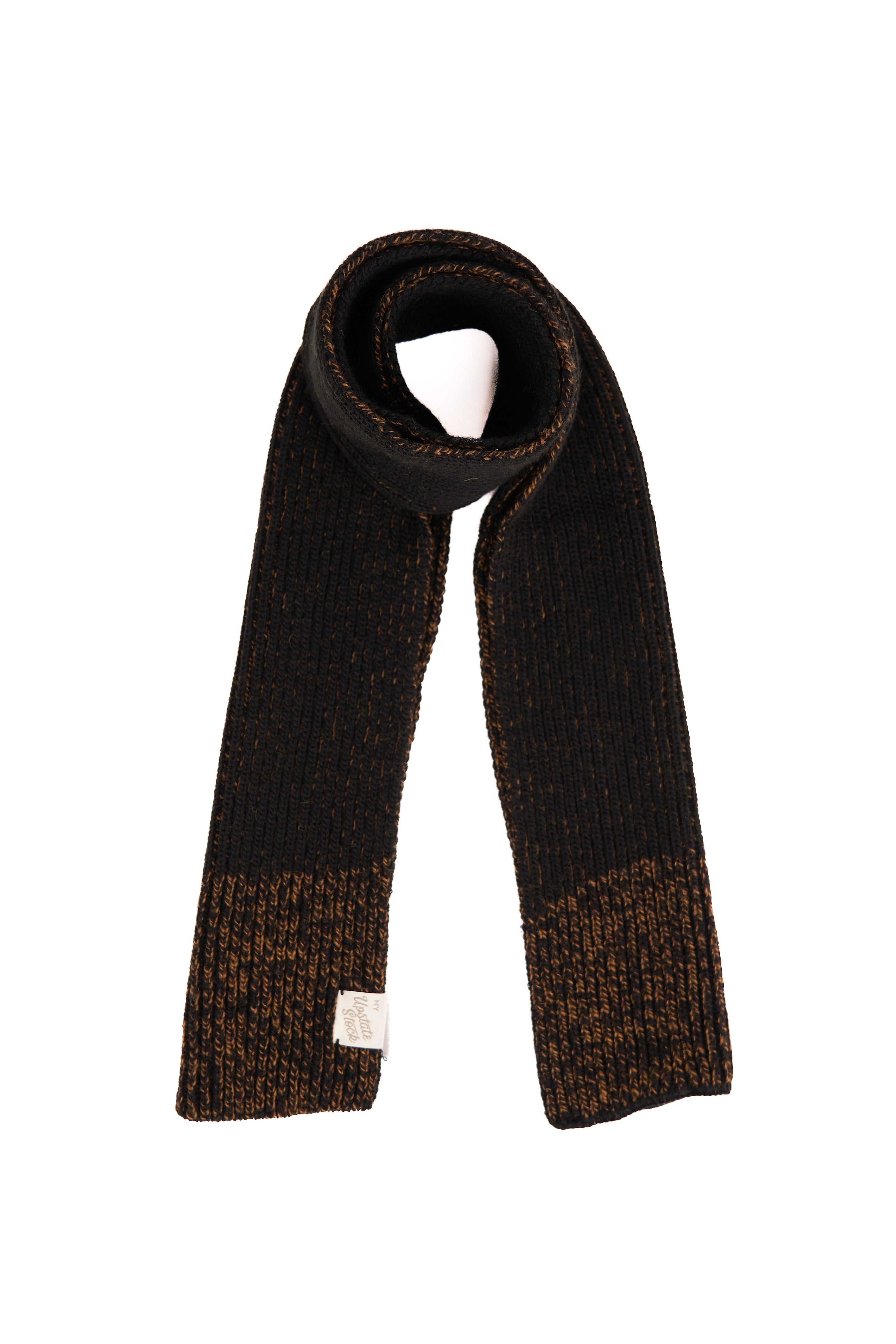 Rust Melange Ragg Wool Scarf