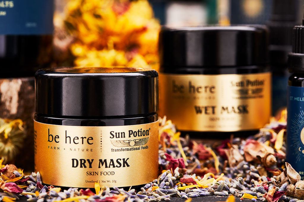 Be Here Farm + Nature Trockenmaske "Skin Food"