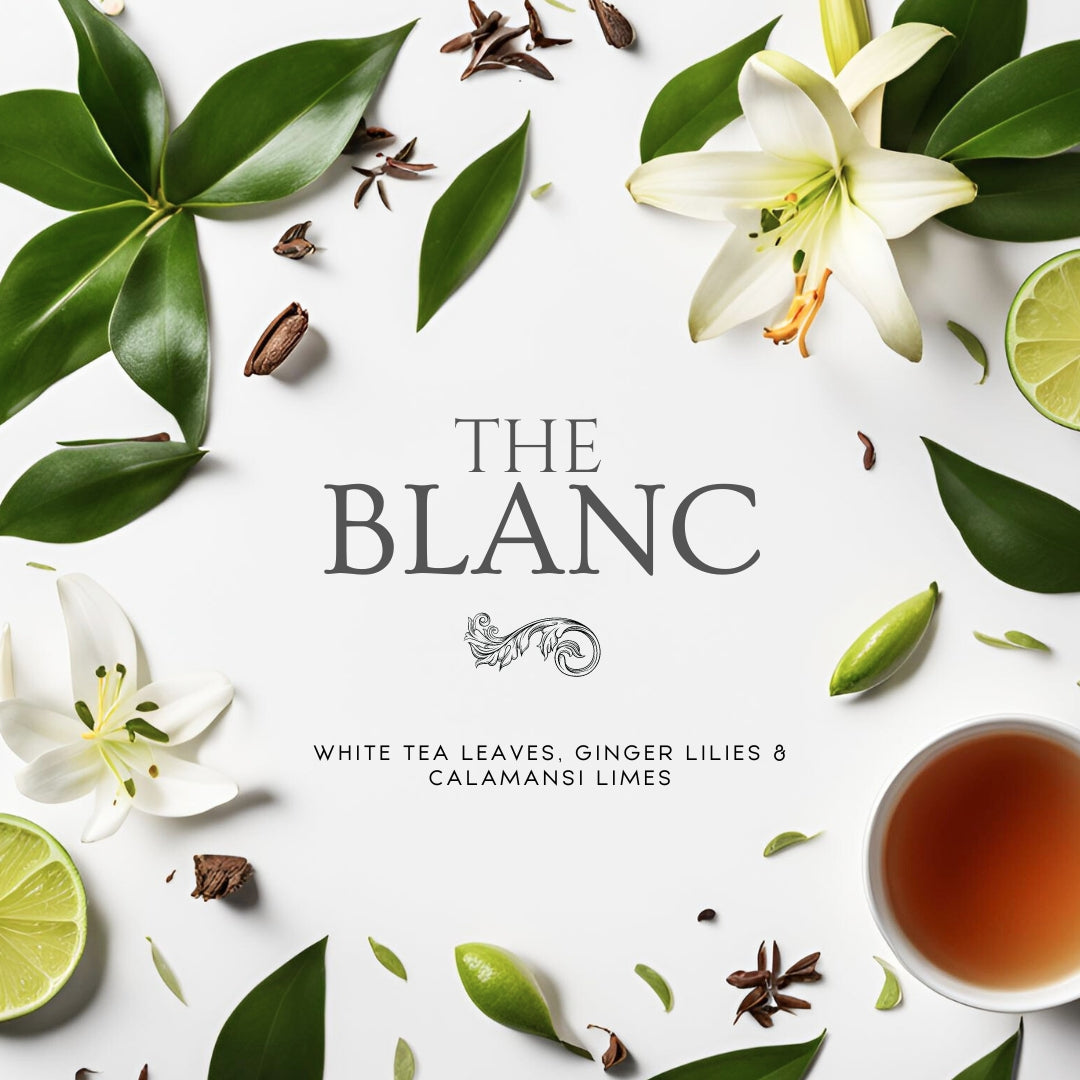 The Blanc (7,5 oz Single Wick) – Noten: Weißer Tee, Ingwer-Lilien und Calamansi-Limetten