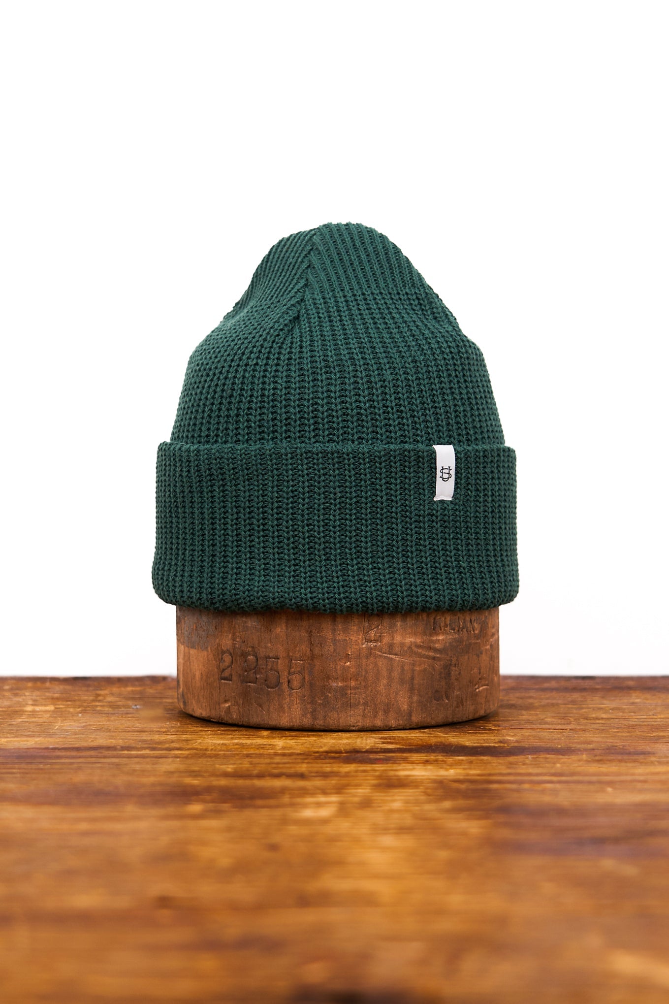 Gorra de algodón reciclado verde Adirondack