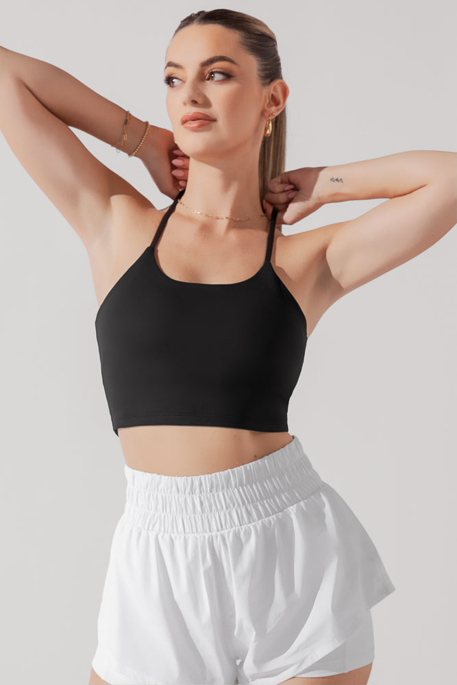 Flexy Crop Top - Schwarz