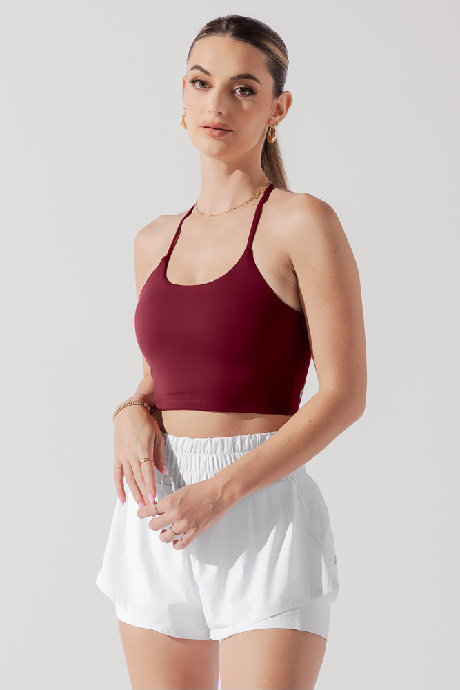 Flexy Crop Top - Crimson