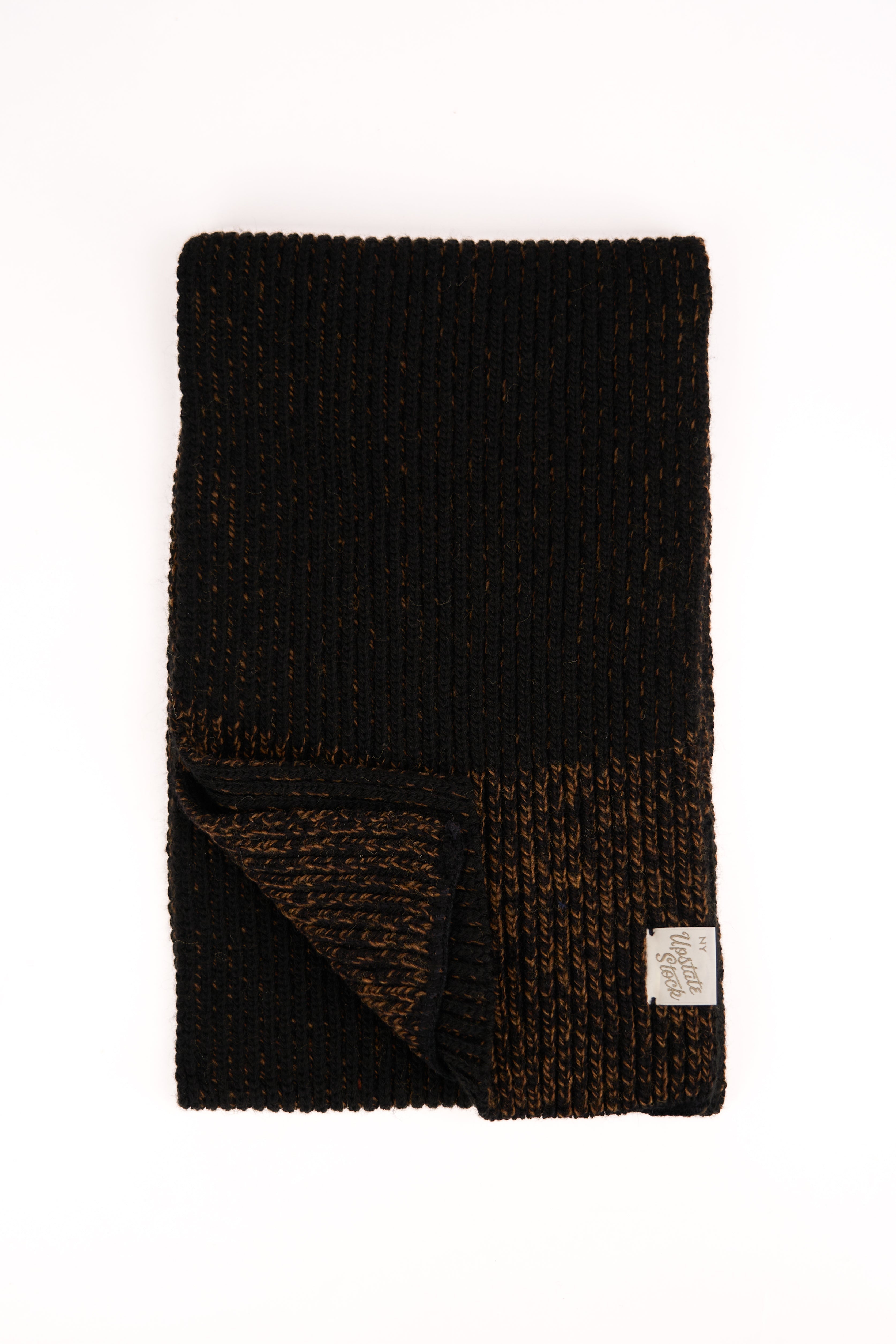 Rust Melange Ragg Wool Scarf