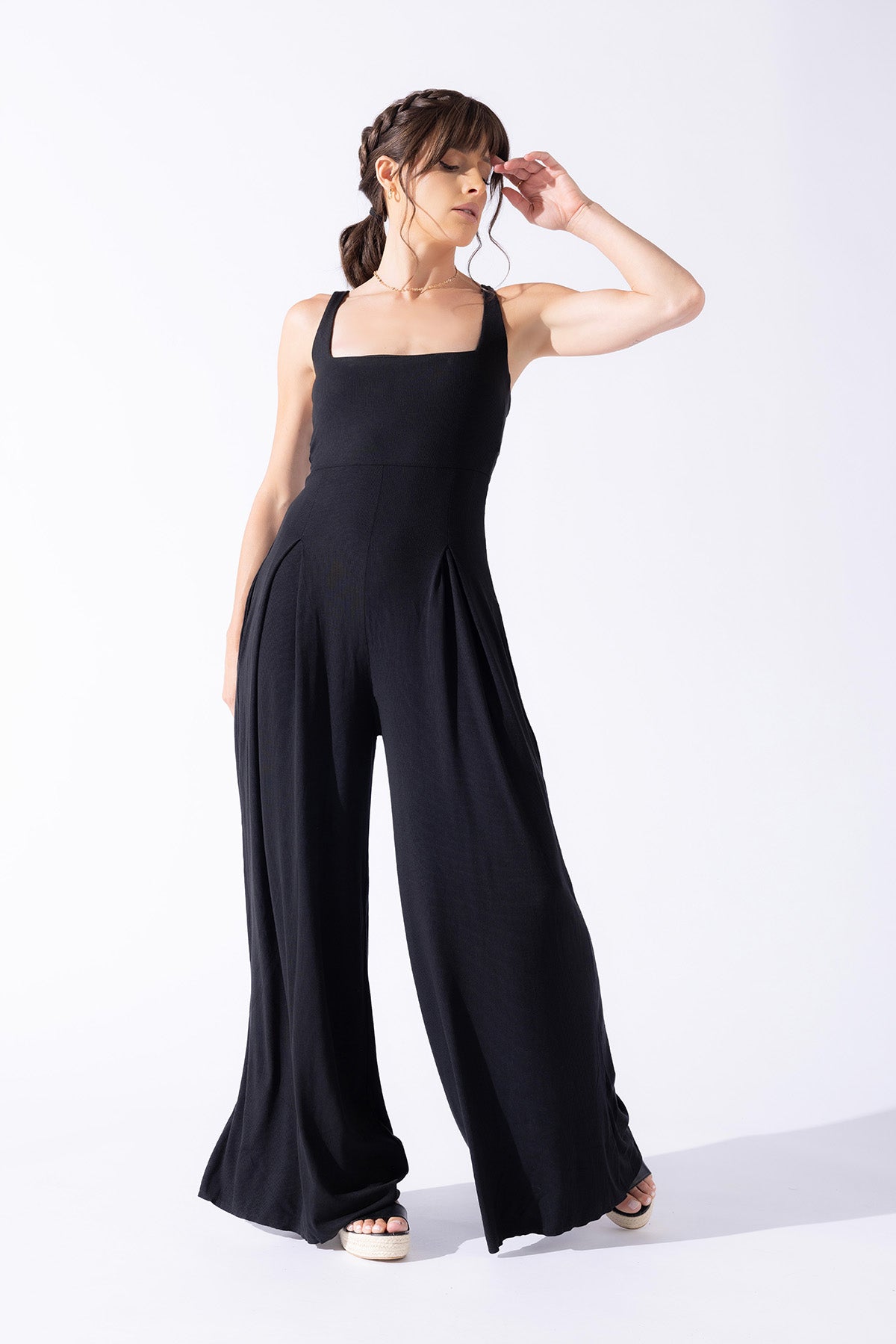 Go with the Flow Jumpsuit - Black