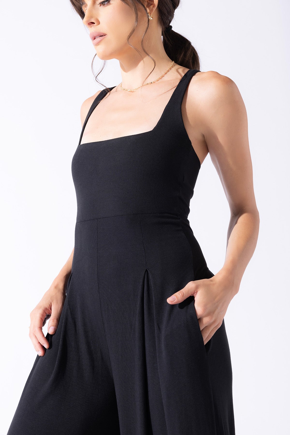 Go with the Flow Jumpsuit - Black