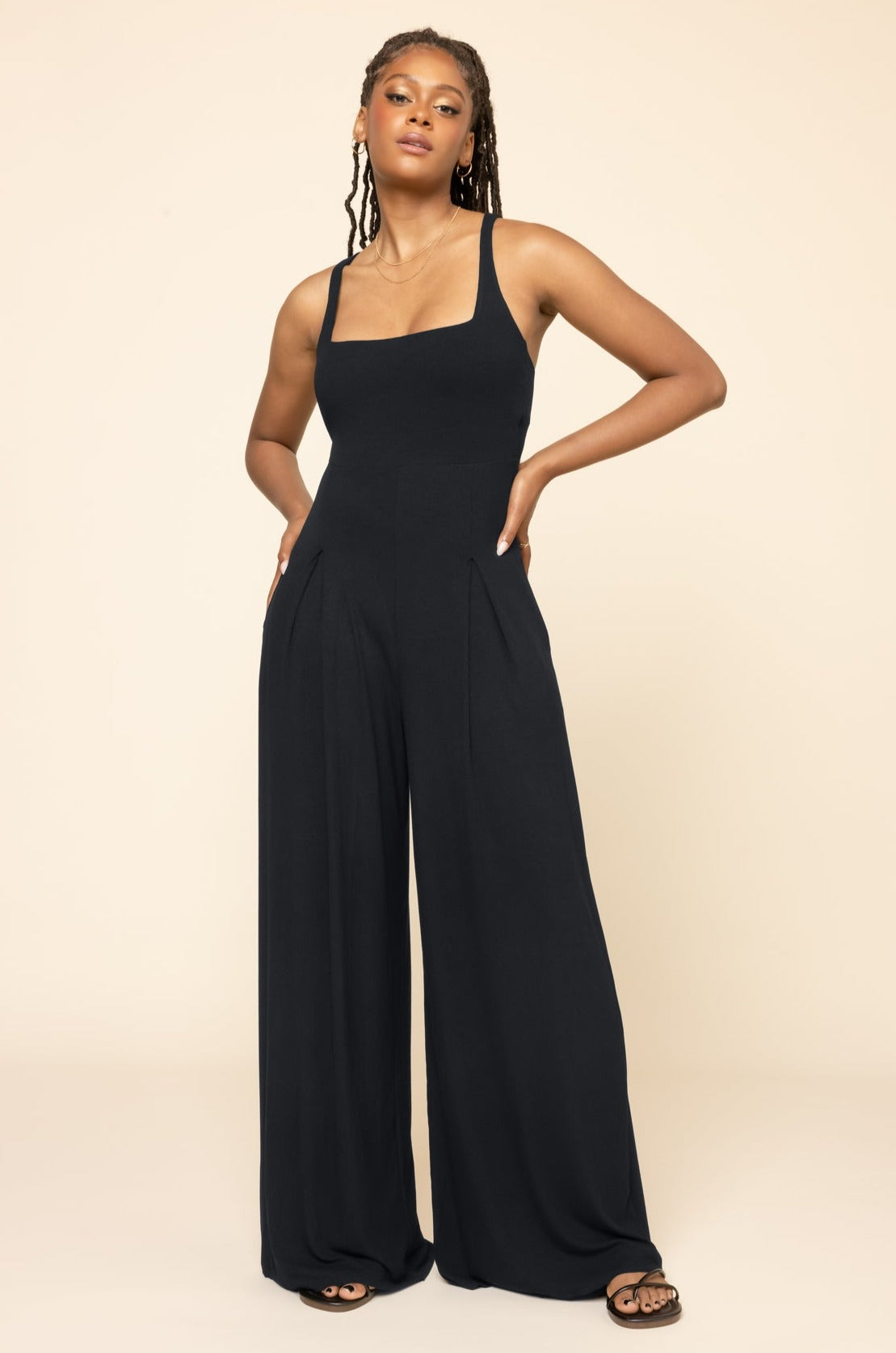 Jumpsuit „Go with the Flow“ - Schwarz 