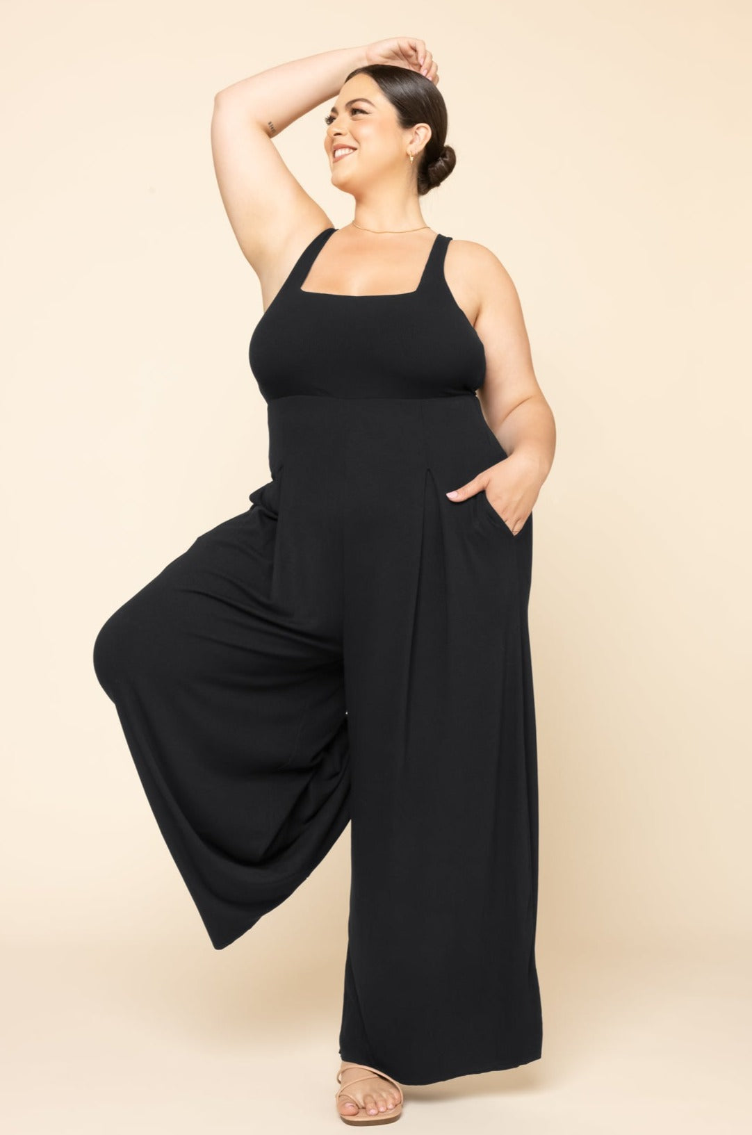 Go with the Flow Jumpsuit - Black